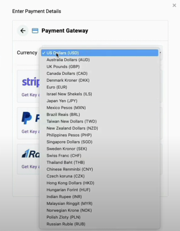 Adding Sample Payment Input