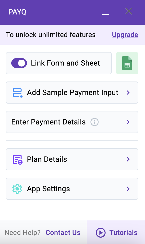 Linking Form and Google Sheet