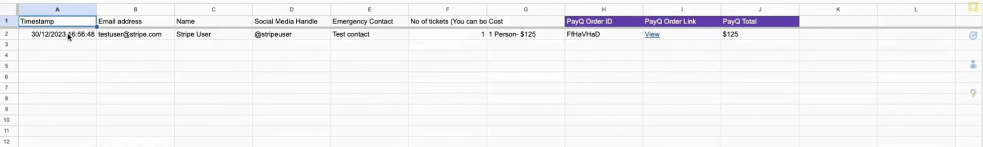 Payment Tracking